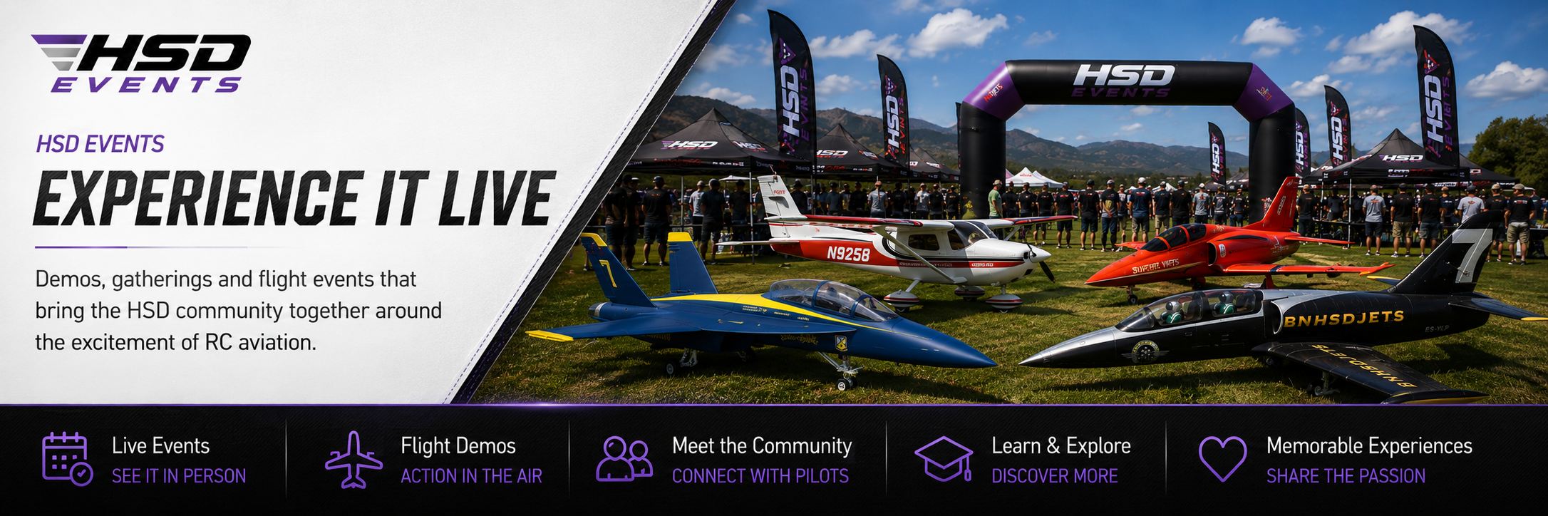 HSD Events RC aviation fly-ins, demos, community gatherings and pilot experiences