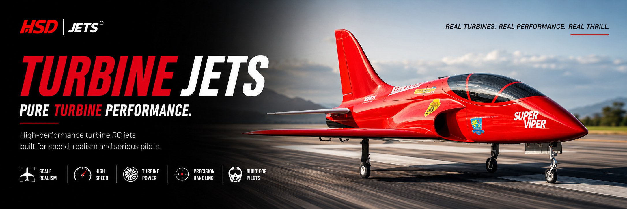 HSD Turbine Jets high-performance scale and sport RC turbine aircraft