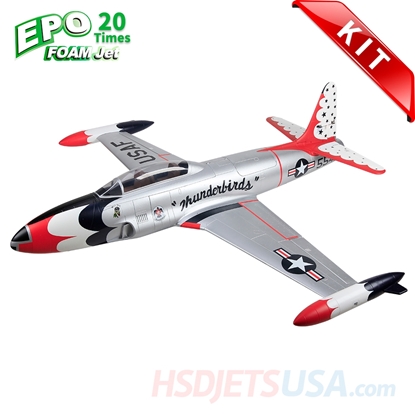 Picture of HSDJETS T-33 Foam Turbine Thunderbirds Colors KIT*