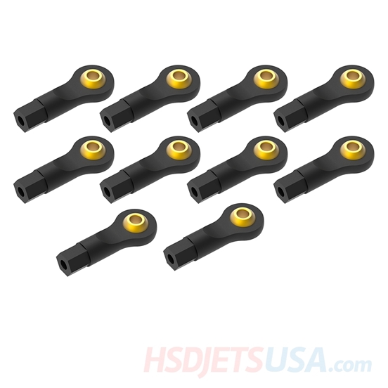 Picture of HSDJETS Black plastic ball buckle 30mm×Φ2.8×M2**