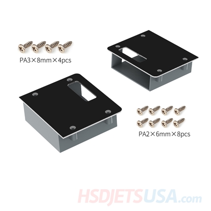 Picture of HSDJETS F-16 Black and white Snow Camo color Horizontal tail servo cover fixed**