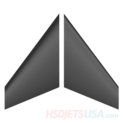 Picture of HSDJETS HJ-10 Turbine Black Canards**