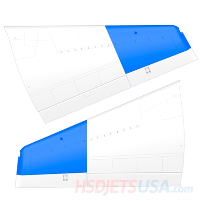 Picture of HSDJETS HT-45 Blue White Colors wings**