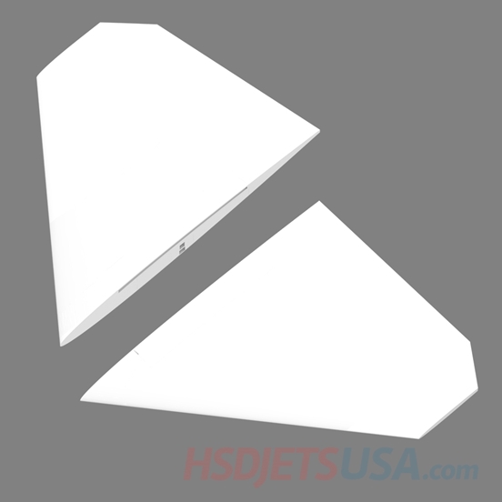 Picture of HSDJETS HF-16 Turbine Red White color Elevator**
