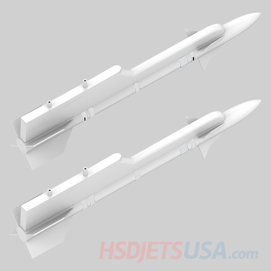 Picture of HSDJETS HF-16 Turbine&EDF snow splinter color left and right  Missiles 1**