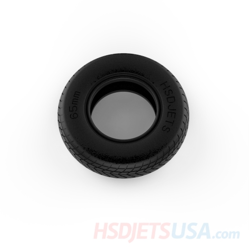 Picture of Super Viper Black Rubber Tire Skin of Rear Brake Wheel**