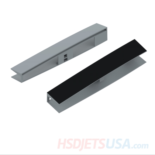 Picture of HSDJETS F-16 Black and white Snow Camo color Left and right fuselage horizontal tail connection fixing piece**