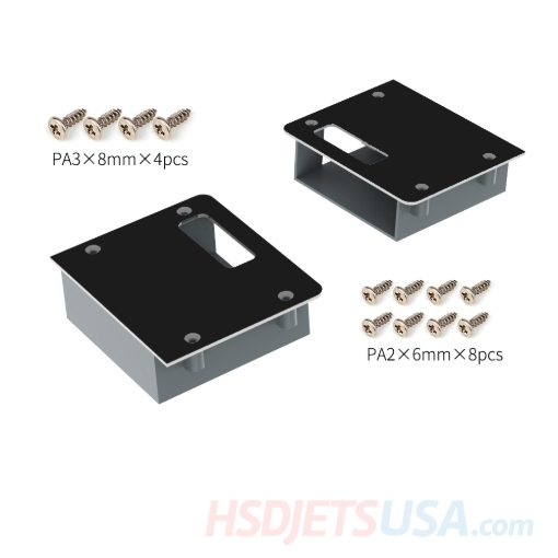 Picture of HSDJETS F-16 Black and white Snow Camo color Horizontal tail servo cover fixed**