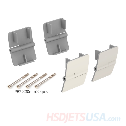 Picture of HSDJETS F-16 grey color Rear wheel cover hinge**