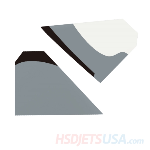 Picture of HSDJETS S-EDF 105mm HF-16 Black and white Snow Camo color left and right horizontal tail**