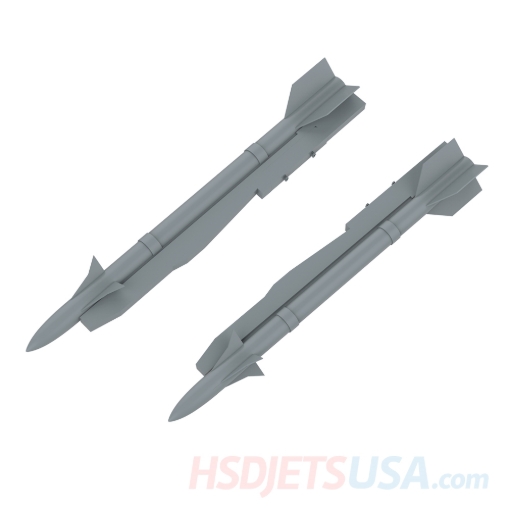 Picture of HSDJETS  HF-16 Black and white Snow Camo color left and right Missiles**