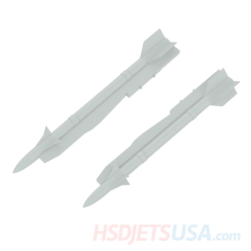 Picture of HSDJETS HF-16 Grey color left and right Missiles**