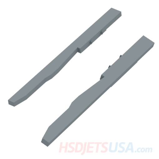 Picture of HSDJETS S-EDF 105mm & TURBINE JETS HF-16 Black and white Snow Camo color left and right Missile pylon**