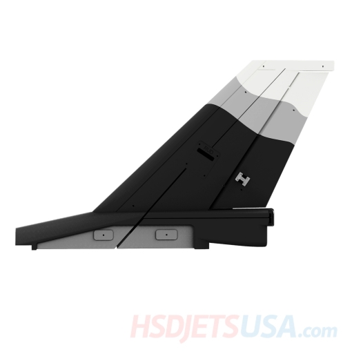 Picture of HSDJETS S-EDF 105mm HF-16 Black and white Snow Camo color Vertical tail**
