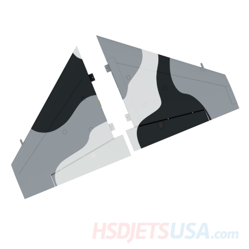 Picture of HSDJETS S-EDF 105mm HF-16 Black and white Snow Camo color left and right main wing (Version 1)*