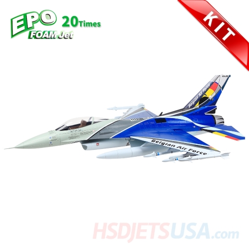 Picture of HSDJETS HF-16 V2.1 Foam Turbine Belgian Colors KIT*