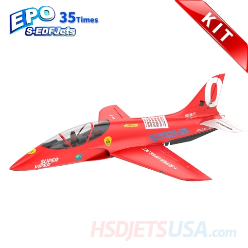 Picture of HSDJETS S-EDF 105mm Super Viper Red Colors KIT*