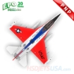 Picture of HSDJETS HF-16 V2.1 Foam Turbine Red white blue Colors PNP*