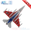 Picture of HSDJETS S-EDF 105mm HF-16 V2 Red White Blue Colors PNP*