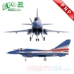 Picture of HSDJETS HJ-10 Foam Turbine CAF NEW (DARK BLUE) Colors PNP with Vectoring nozzle*