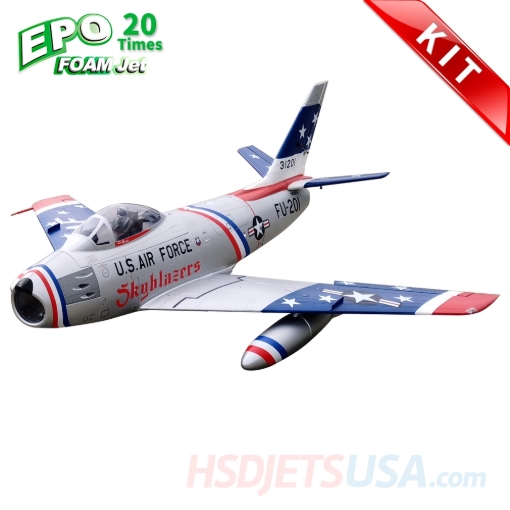 Picture of HSDJETS HF-86 Foam Turbine Sky Blazer Colors KIT*