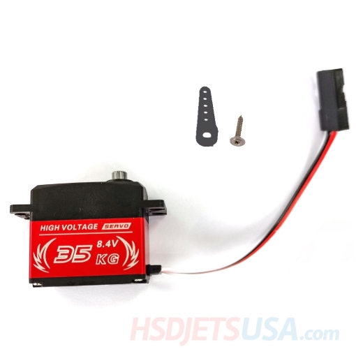 Picture of HSDJETS HJ-10 Turbine New CAF Canard 40g Servos L=450mm Positive(60 core black red white)**