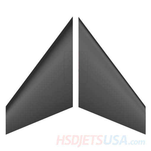 Picture of HSDJETS HJ-10 Turbine Black Canards**