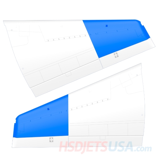 Picture of HSDJETS HT-45 Blue White Colors wings**