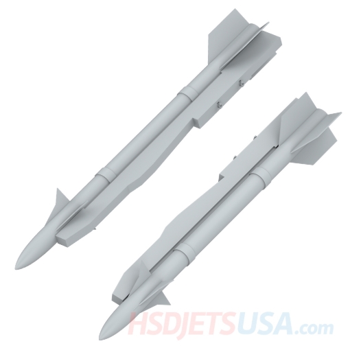 Picture of HSDJETS HF-16 Belgium color left and right Missile**