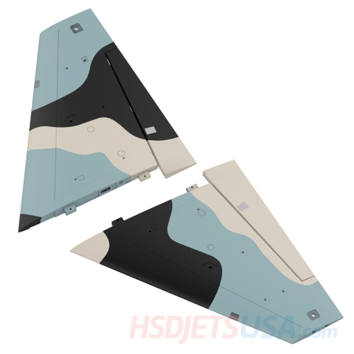 Picture of HSDJETS HF-16 Turbine Black Camo color main wings**