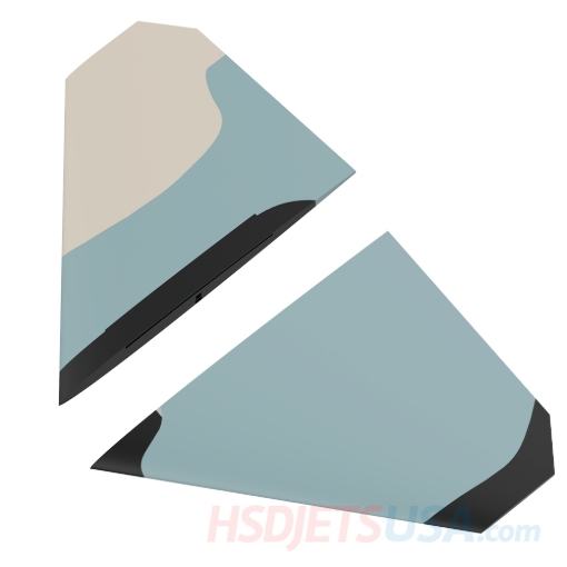 Picture of HSDJETS HF-16 Turbine Black Camo color Elevator**