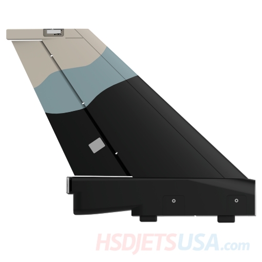 Picture of HSDJETS HF-16 Turbine Black Camo color Rudder**