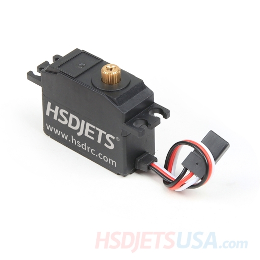 Picture of HSDJETS 120mmEDF HT33 elevator servo  L=80mm 25g Hollow cup copper gear digital servo forward**