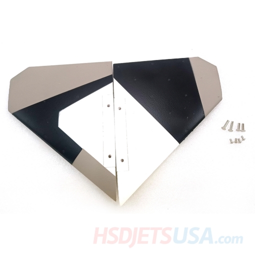 Picture of HSDJETS HF-16 Foam Turbine snow splinter Colors left and right horizontal tail**