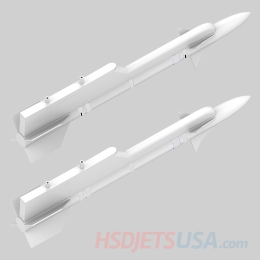 Picture of HSDJETS HF-16 Turbine&EDF snow splinter color left and right  Missiles 1**