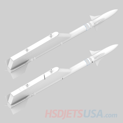 Picture of HSDJETS HF-16 Turbine&EDF snow splinter color left and right  Missiles 2**