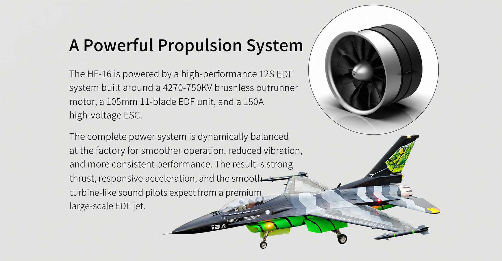 HSD HF-16 105mm EDF power system