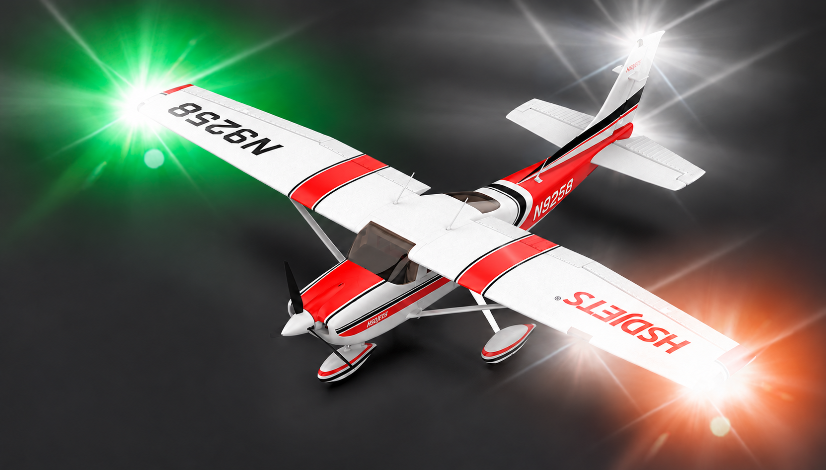 HSD Cessna 182 with its scale LED lighting illuminated