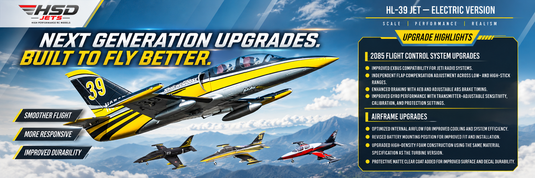 HSD HL-39 120mm EDF RC jet aircraft