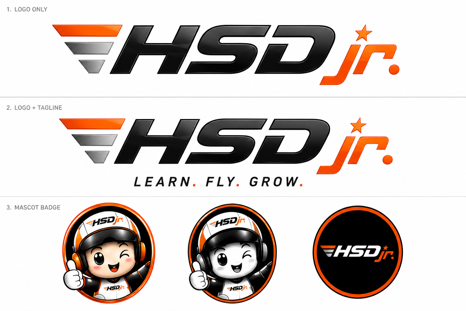 HSD Jr sub brand logo sheet