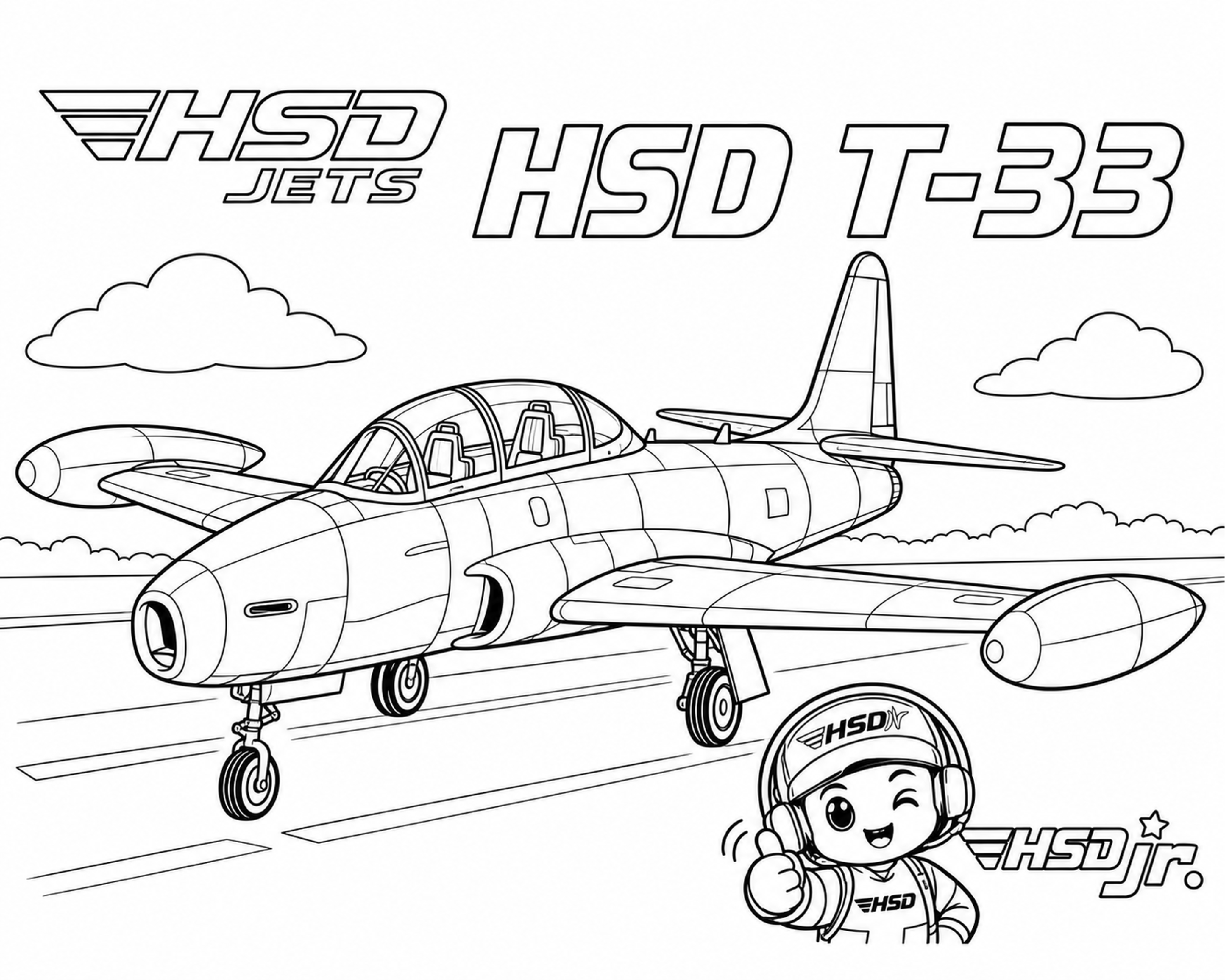 HSD T-33 coloring page